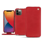 Housse cuir Apple iPhone 13 Pro - Rabat vertical - Rouge - Cuir lisse premium - Neuf