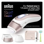 Braun Skin i·expert, Épilateur À Lumière Pulsée Intelligent, Alternative Au Laser, Avec Application, Pochette, Rasoir Venus, Mini-Rasoir Visage, 3 Têtes Intelligentes, 1,5 an De Peau Douce, PL7249