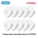 Aqara-Capteur de température intelligent,pression atmosphérique,humidité,environnement,Zigbee,télécommande pour Xiaomi Mi Home Homekit - Type 10 pcs