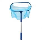 Skimmer Net, écumoire portable bleue pour feuilles de piscine avec perche télescopique pour piscine