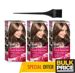 Garnier Couleur Sensation Cheveux Couleur 6.0 Précieux Blond Foncé 3-pack