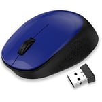 LeadsaiL Souris sans Fil 2,4 G silencieuse avec récepteur USB, Suivi Optique 1600 DPI, Souris 3 Boutons, pour droitiers et gauchers, Compatible avec PC, Mac, Ordinateur Portable, Windows - Bleu foncé