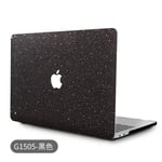 Convient pour MacBook Pro Apple Housse de protection pour ordinateur portable Air13/15/16 pouces Housse de protection en cuir PU-G1505 No. 7 noir pur- (creux) 2023air15 (A2941)