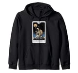 The Hermit Tarot Card Tortoise Lover Gifts Spiritual Reader Zip Hoodie