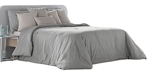 ANTILO TEXTIL Couvre-lit boutis Coton - Boutis Bali - Couette Extra Douce (200 x 270, Gris)