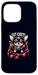 iPhone 14 Pro Max Get Cozy Chihuahua Hot Cocoa Chocolate Coffee Cold Weather Case