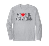 MY HEART IS IN WEST VIRGINIA Long Sleeve T-Shirt