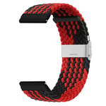 Flätat klockarmband Amazfit Bip 3 - Röd/svart