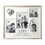 B4E Multi Photo Frame With Quote | Tabletop and Wall Photo frames | 39×2.5x34cm