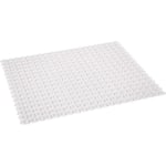 Tapis de fond d'évier découpable - 41x31 cm - blanc cérusé