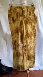 Ladies Gold Mustard (Banana) Boot Cut Stretch Trousers Size 8 by C.L.O.T.H.E.S