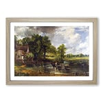 Big Box Art The Hay Wain by John Constable Framed Wall Art Picture Print Ready to Hang, Oak A2 (62 x 45 cm)