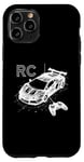 Coque pour iPhone 11 Pro Voiture RC 3D Wireframe - Télécommande Vintage Lover Racing Lover