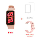 Huawei-Bracelet Connect¿¿ Band 8",Avec ¿¿Cran Amoled,5 Iko,¿¿Tanche,"Capteur D'activit¿¿ Physique Avec Suivi Du Rythme Cardiaque Et Mesure Du Taux D'oxyg¿¿Ne Dans Le Sang Pendant - Type P Add Pink Strap