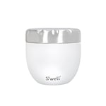 S'well Eats 2-in-1 Food Bowl with Screw-Top Lid, 636ml, Moonstone, Triple-Insulated and Leak-Proof Food Flask for On-the-Go Eating up to 11h Cold/7h Hot, Weiss, White