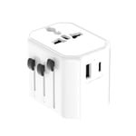 Universal Travel Adapter Worldwide, Travel Plug International Adapter with USB A and USB C Ports Travel Adaptor for EU UK USA AU India Plug Universal Plug for Multi Countries European Nepal