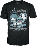 Funko Pop! Boxed Tee: Harry Potter Holiday - Ron Hermione & Harry T-Shirt, SMALL