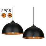 2x Suspension Luminaire Lampe suspendue Abat-jour Salle à manger Plafonnier Éclairage Lampe à suspendre - Hengda