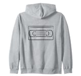 Video Cassette Retro Lover Retrowave Zip Hoodie