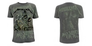 Metallica - And Justice For All Neon (all Over) (new Mens T-shirt )