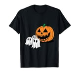 Halloween Pumpkin Eating Ghost Costume Gaming Men Women Kids T-Shirt