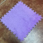 (Purppura-30x30x1cm-6kpl)6kpl Eva Foam Puzzle Matto Pehmeä Pehmo Lasten Leikkimatto Lastenhuone Lämpimänä Pidä leikkimatto Vauvan ryömintämatto 30*30cm