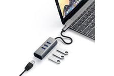 HUB USB-C 4 EN 1 GRIS SIDERAL