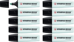 Highlighter - STABILO BOSS ORIGINAL Pastel - Pack of 10 - Touch of Turquoise