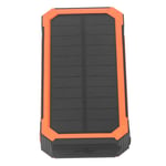 Solar Power Bank Orange 30000mAh 10W Wireless Charge PD Fast Charging SOS UK