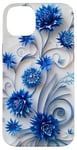 Coque pour iPhone 14 Plus Fleur Bleu Bleuet Floral Nature Femme Filles Fleurs