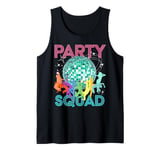 Party Squad a Team Dance Disco Ball Celebration Dancing Crew Tank Top