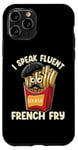 Coque pour iPhone 11 Pro I Speak French Fry Frites Amateur de restauration rapide Frite française