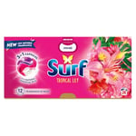 Surf 3 in 1 Tropical Lily Laundry Washing Detergent Capsules joy-infused fragrance with natural essential oils lasting up to 12 hours in wear for brilliantly clean results 78 washes (3x 26 capsules)