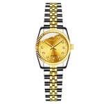 JZDH Women Montres Gold Watch Women Womes Mesdames Acier Creative Femme Bracelet Montres Femme Étanche Horloge Montres Décoratives Décoratives pour Femmes (Color : 1pcs)