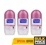 Sanex Dermo Invisible Roll-On Deodorant PH Balance Restore 50ml 3, 6 Pack