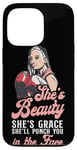 iPhone 13 Pro Boxing Girl Vintage She'S Beauty She'S Grace She'Ll Punch Case