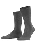 FALKE Tiago M SO coton unies 1 paire, Chaussettes Homme, Gris (Steel Melange 3165) nouveau - écologique, 39-40