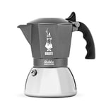 Bialetti 7317 Brikka induction coffee machine, 4 cups (160 ml), bar style espresso, suitable for all types of stoves, elegant design