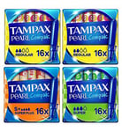Tampax Compak Pearl Regular, Super Super Plus Bundle