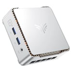 NiPoGi E2 Mini PC Ιntel Alder Lake-N97(jusqu'à 3,60 GHz, 12W TDP), 16 Go DDR4 512 Go M.2 SSD Mini Ordinateur de Bureau, Double WiFi, HDMI 2.0,DP, Double écran 4K Tour PC avec VESA pour l'école/Bureau