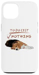 iPhone 13 Cute beagle lazy sleeping Dog Lover to do list nothing Case