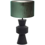 Lampe de table Light&living Gregor Vert en Noir - Bois - 3604ZW - Vert en Noir