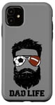 iPhone 11 Soccer Football Dad Messy Hair Beard Soccer Football Dad Case