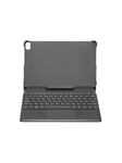 Doro Tablet - keyboard and folio case - with touchpad - QWERTY - Nordic - black - Näppäimistö & Foliosetti - Pohjoismainen - Musta