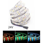 12W/m RGB+WW LED strip - 5 meter, IP65, 60 LED per. meter, 24V