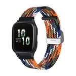 ToVioc Nylon Bracelet Compatible avec Garmin vivoactive 5 / vívomove Trend/Garmin Venu Sq 2 music, 20mm Ajustable Élastique Sport Bracelet Hommes et aux Dames pour Garmin Venu 2 Plus - Gris Coloré