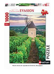 Nathan - Puzzle 1000 pièces - Moulin Sorine du vignoble de Santenay, Bourgogne - Adultes et enfants dès 14 ans - Puzzle de qualité supérieure - Collection Évasion - 87254