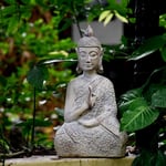 RPLW Creative Indoor Outdoor Garden Sculpture,Zen Decorative Statue,Religious Gifts Ornaments,Yard Art Decoration,Garden Buddha Statue-B 43x25x15cm