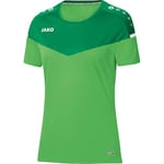 JAKO Women's Champ 2.0 t-shirt, soft green/sport green, 44