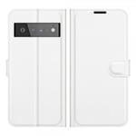 Google Pixel 6 Pro Fodral Litchi Vit